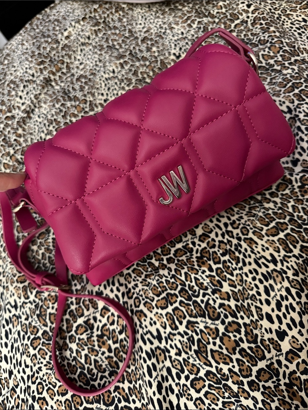 Jason Wu Quilted Crossbody Bag in Magenta